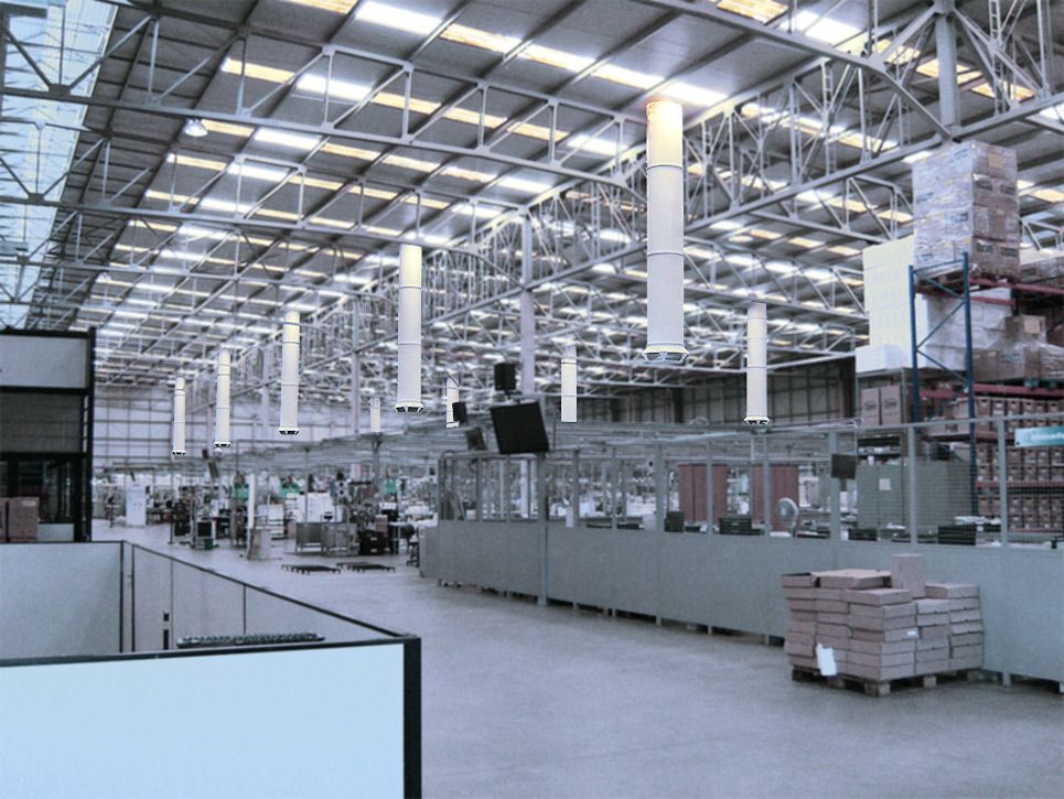 Ventilação para galpão industrial eficiente